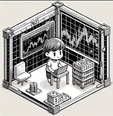 boy in secure room trading crypto