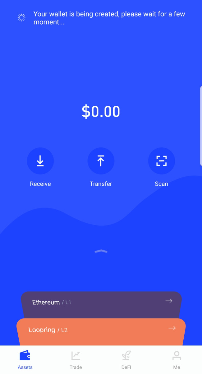Loopring L2 wallet