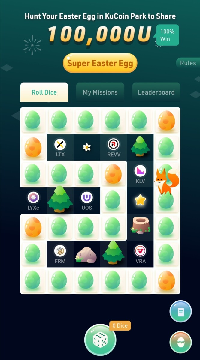 Hunt Your Easter Egg in KuCoin Park to Share 100 Win