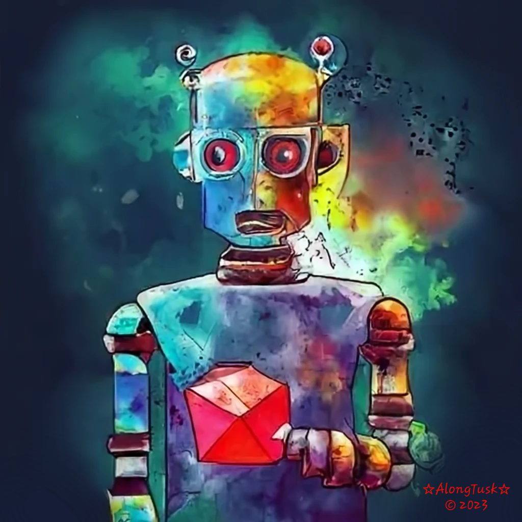 Tron Bot Painted by Along Tusk
