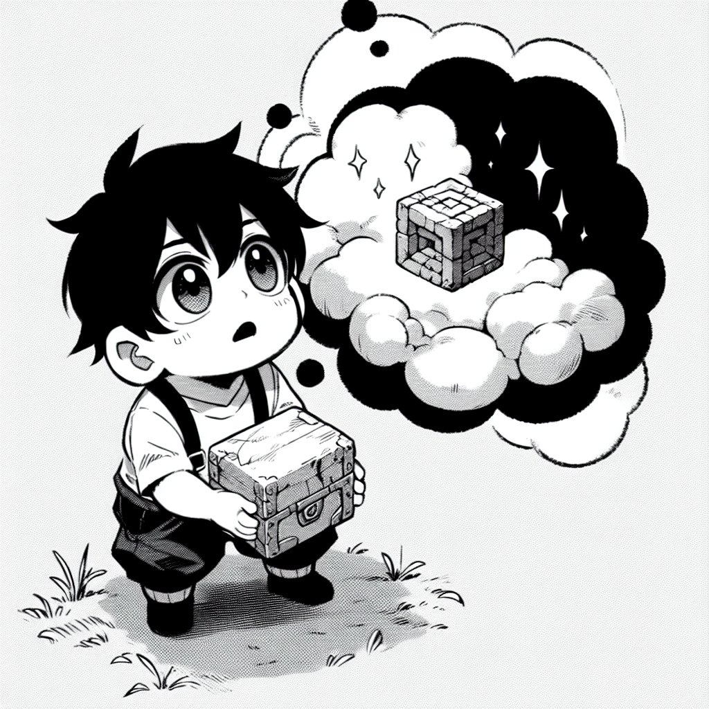 Boy comparing real versus a dream