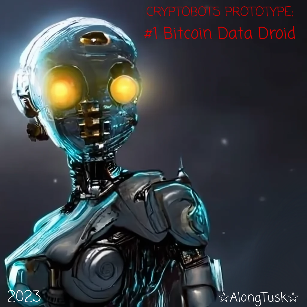 #1 CRYPTOBOTS PROTOTYPE: Bitcoin Data Droid by Along Tusk