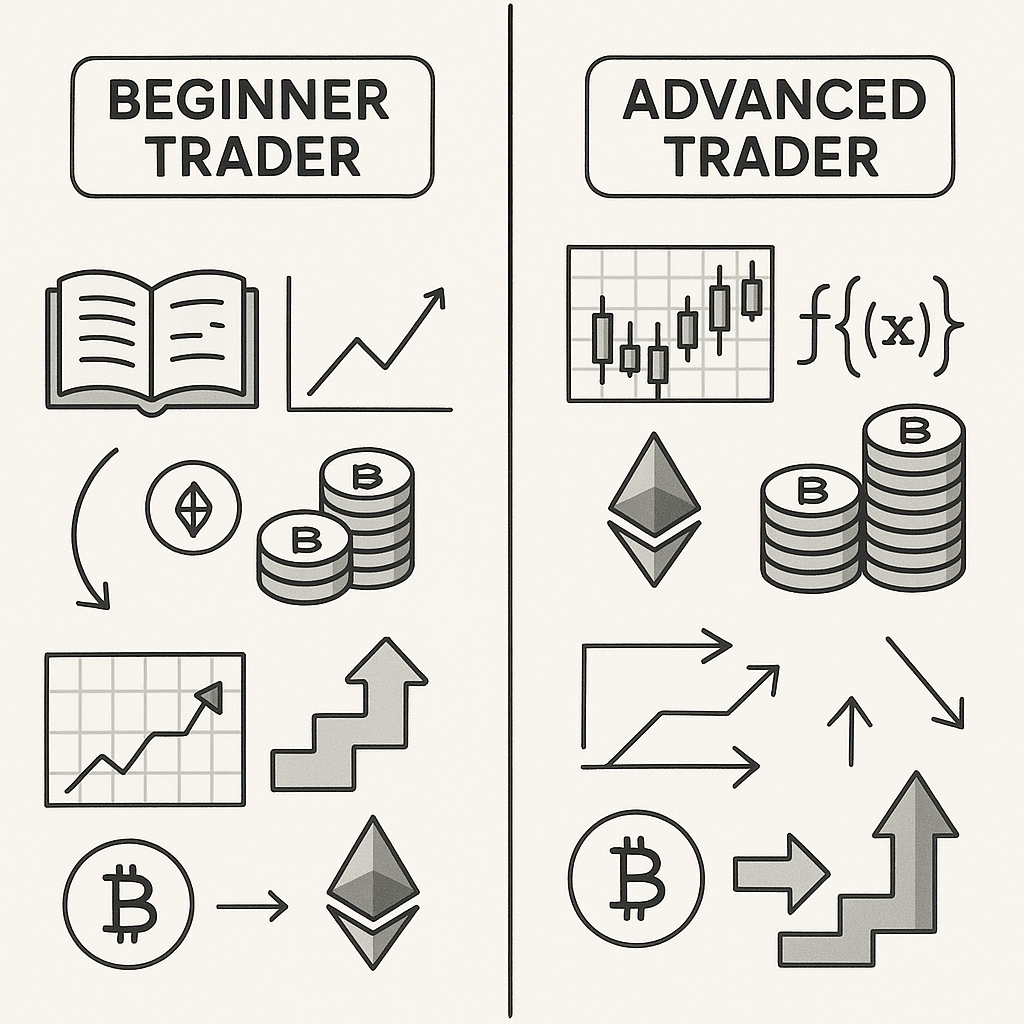 beginner trader vs advanced trader