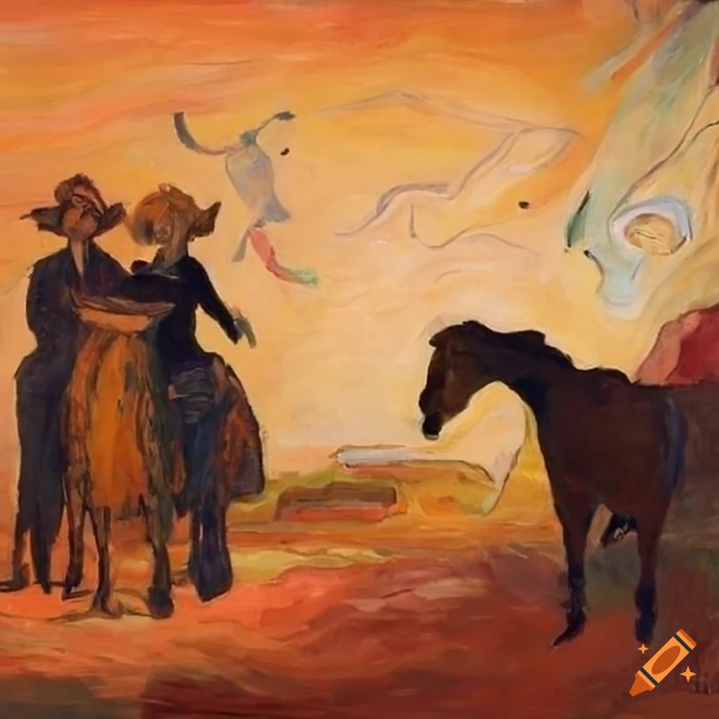 AI-Generated Wild-West Rodeo Scenes