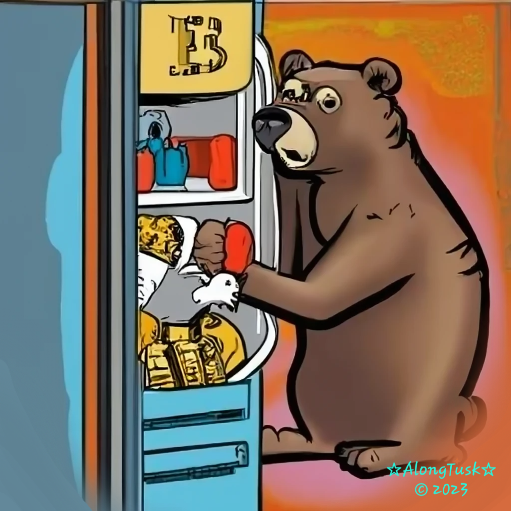 Bitcoin Bear by Along Tusk