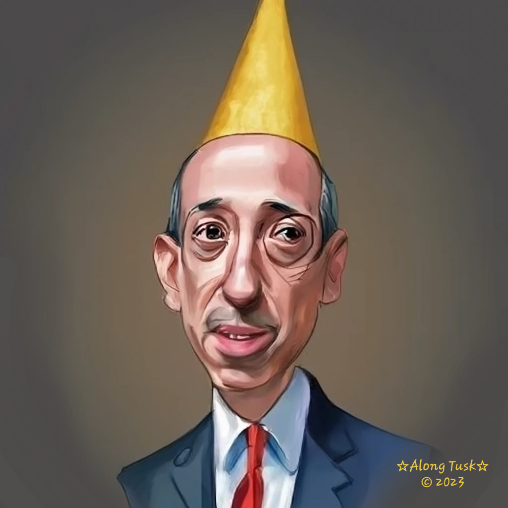 Gary Gensler Dunce Hat by Along Tusk