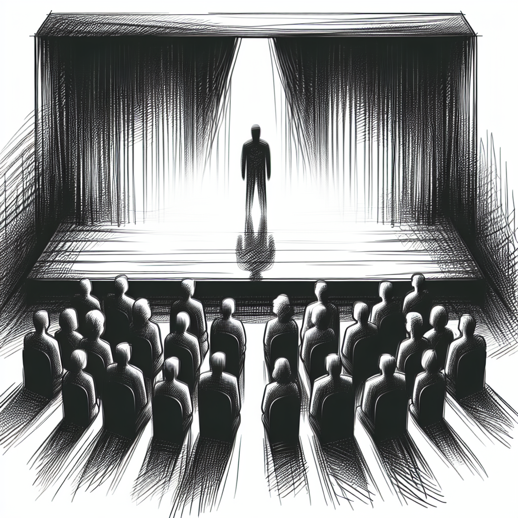 comedian on stage