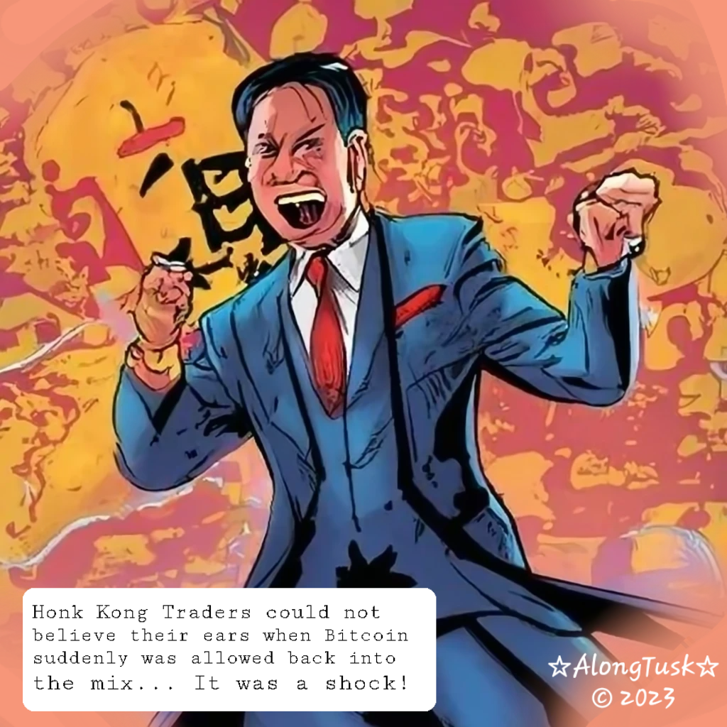 Hong Kong Celebrate Bitcoin by Along Tusk