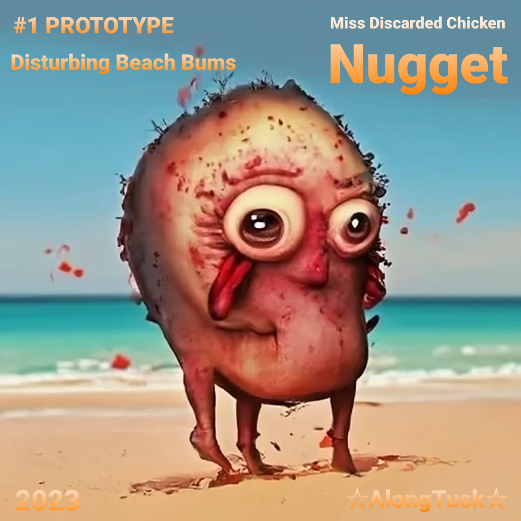 #1 PROTOTYPE: DISTURBING BEACH BUMS - Miss Discarded Chicken Nugget [2023] by Along Tusk