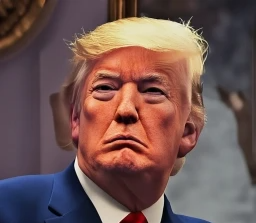 Serious Donald Trump by Along Tusk