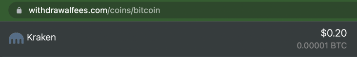 kraken btc withdrawal fees