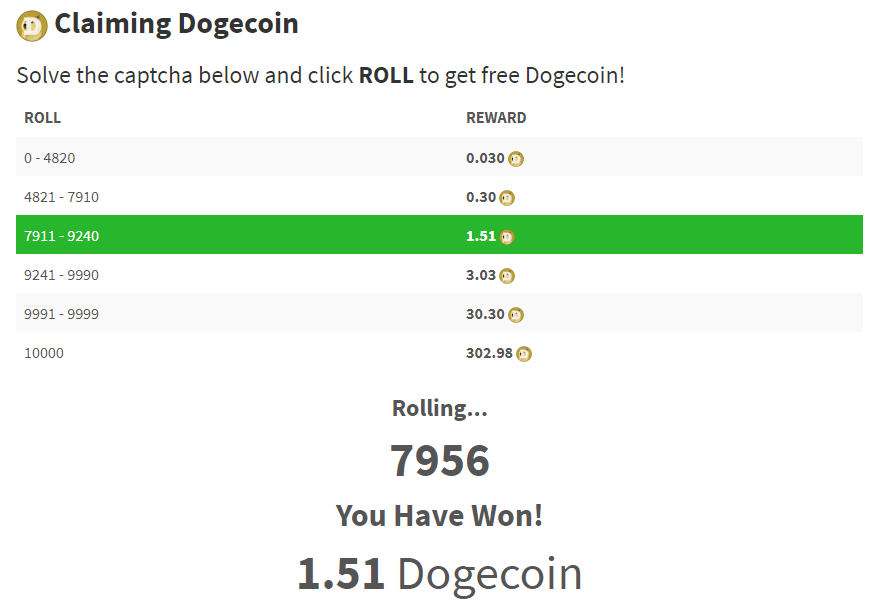 Gagner des Dogecoins