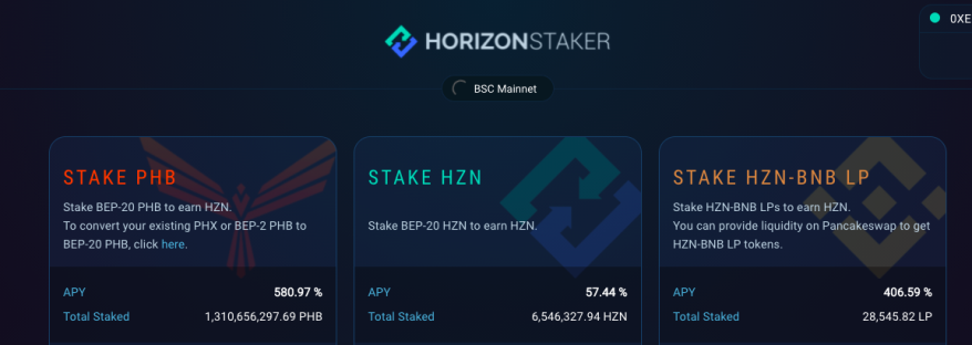 Stake PHB with more than 800% APY