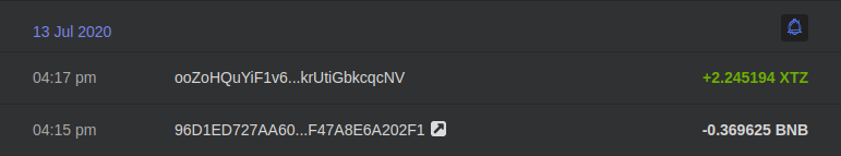 Funds received from exchange