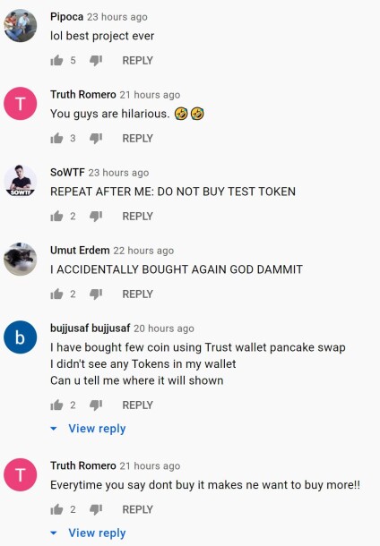 Test Token Community