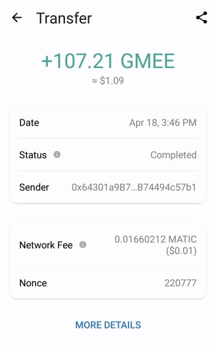 arc8 payment proof on trust wallet