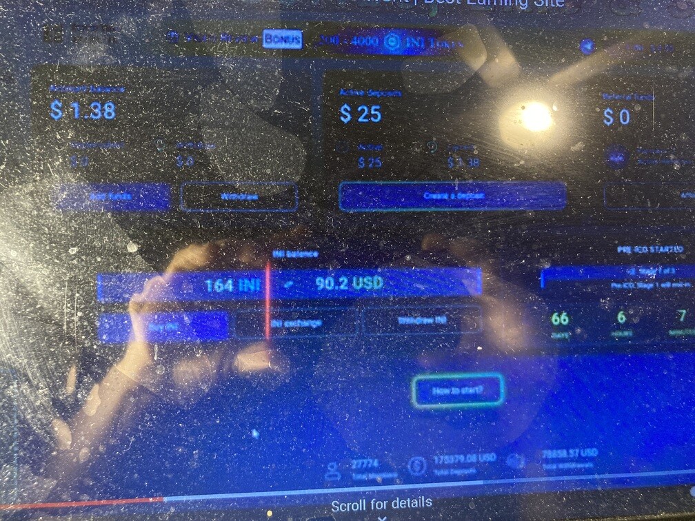 Inertix.co page dashboard