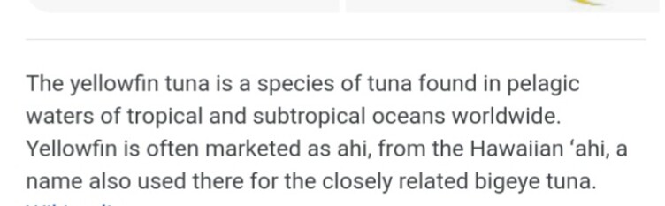 Ahi Information