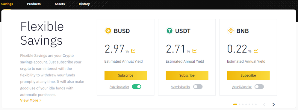 Binance Flexible Savings