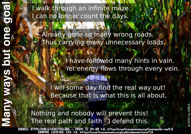 Many ways but one goal