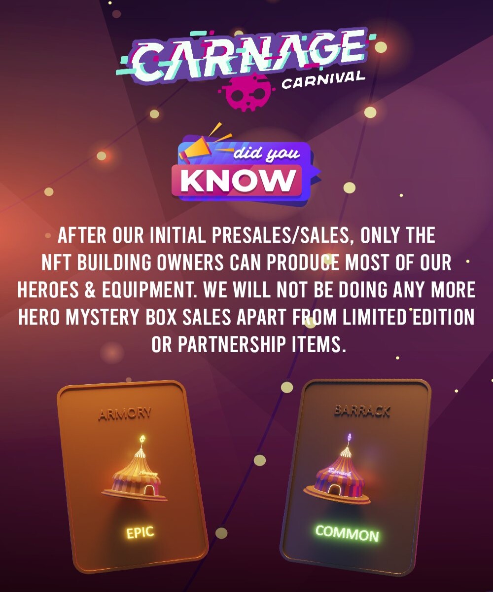 carnage carnival buildings nft