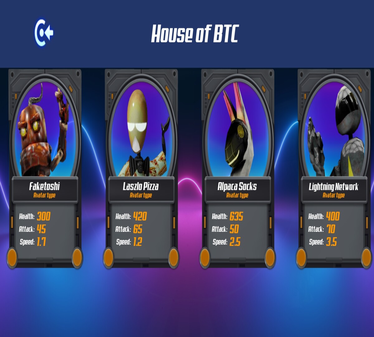 House of Crypto - House of Bitcoin characters