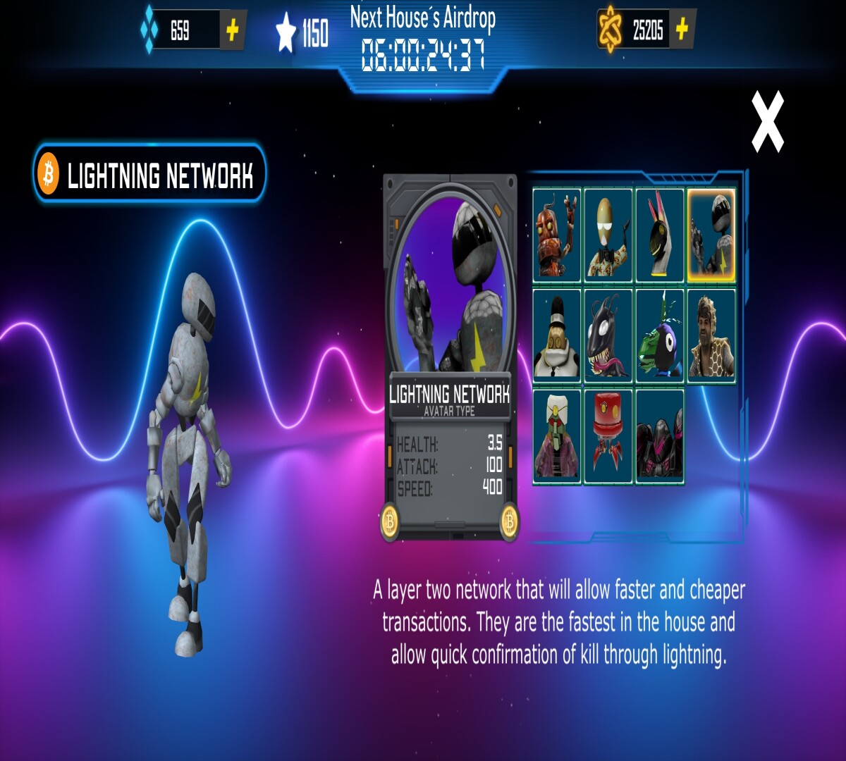 House of Crypto -  House Bitcoin Avatar - Lightning Network