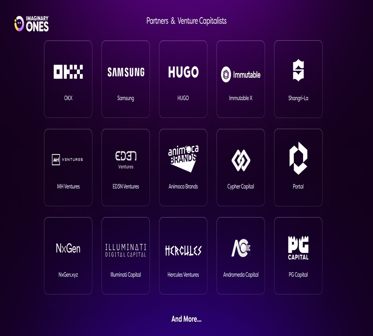 ImaginaryOnes Partners and Venture Capitalists