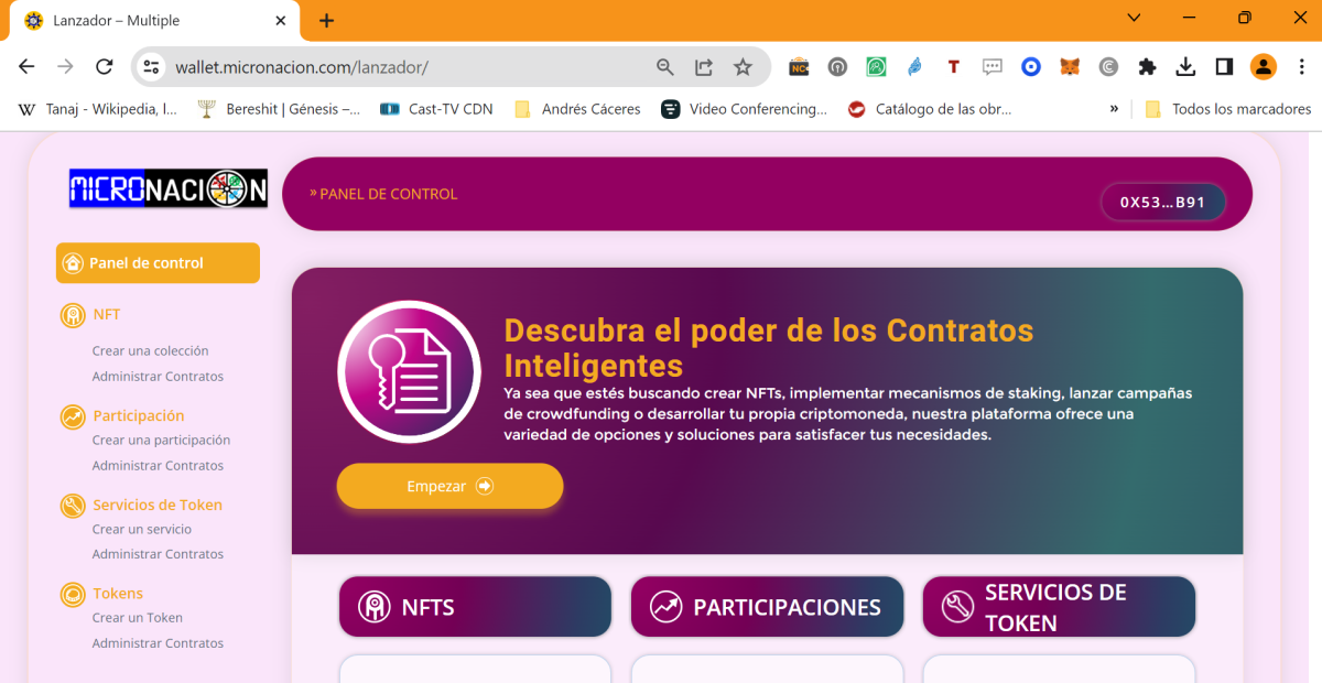 Lanzador Multiple Exchange Wallet Micronacion