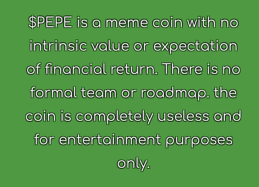 From PEPE whitepaper