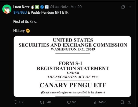 Luca Netz posting something relevant for pengu