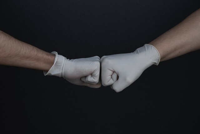 white gloves