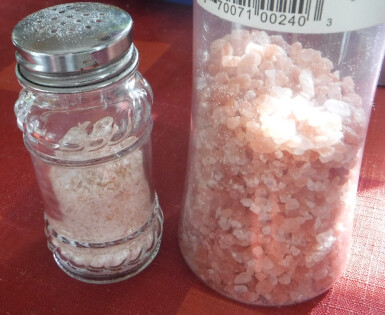 Himalayan pink salt 3 coarse and fine