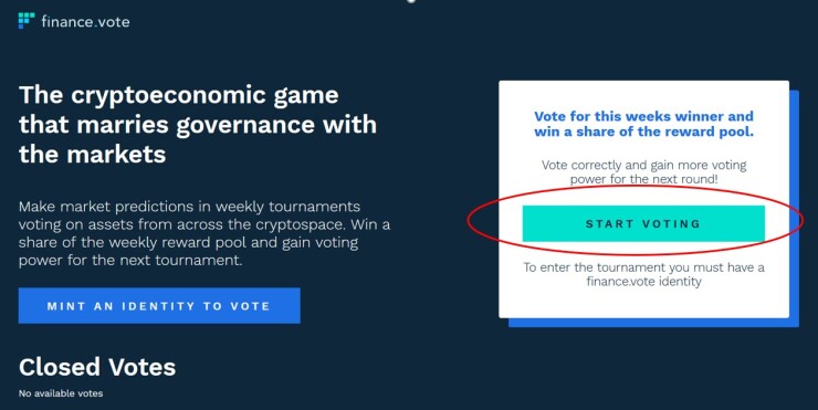 voting screen