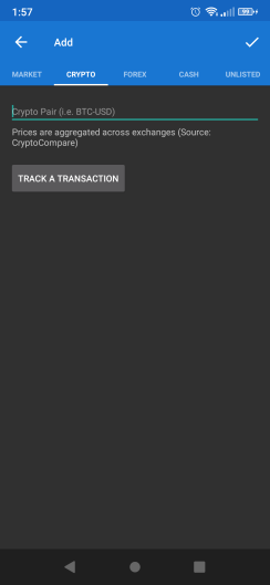 Add Crypto tab