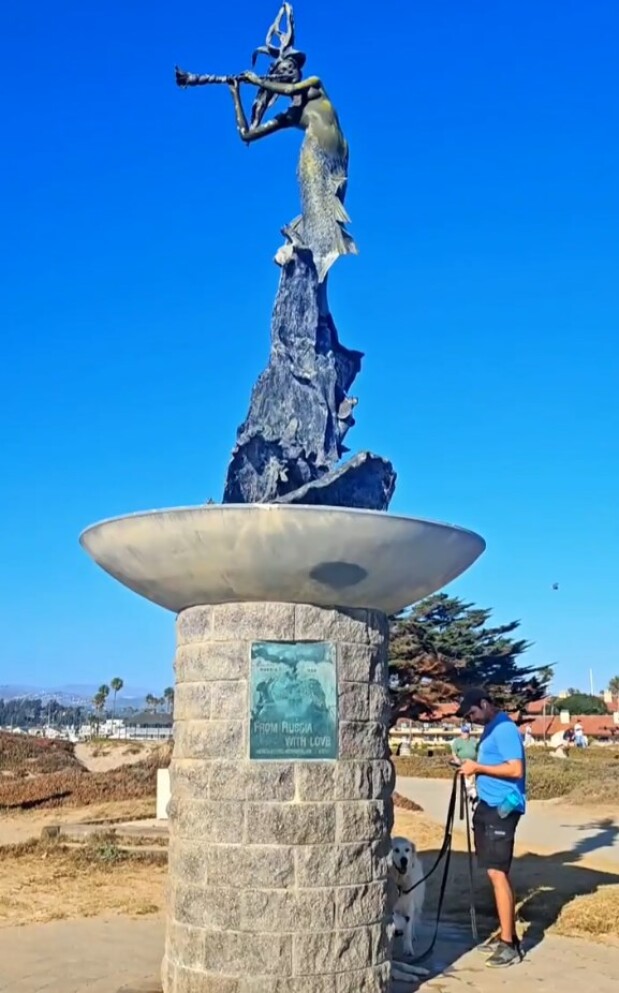 Mermaid Monument, Oxnard, California, USA