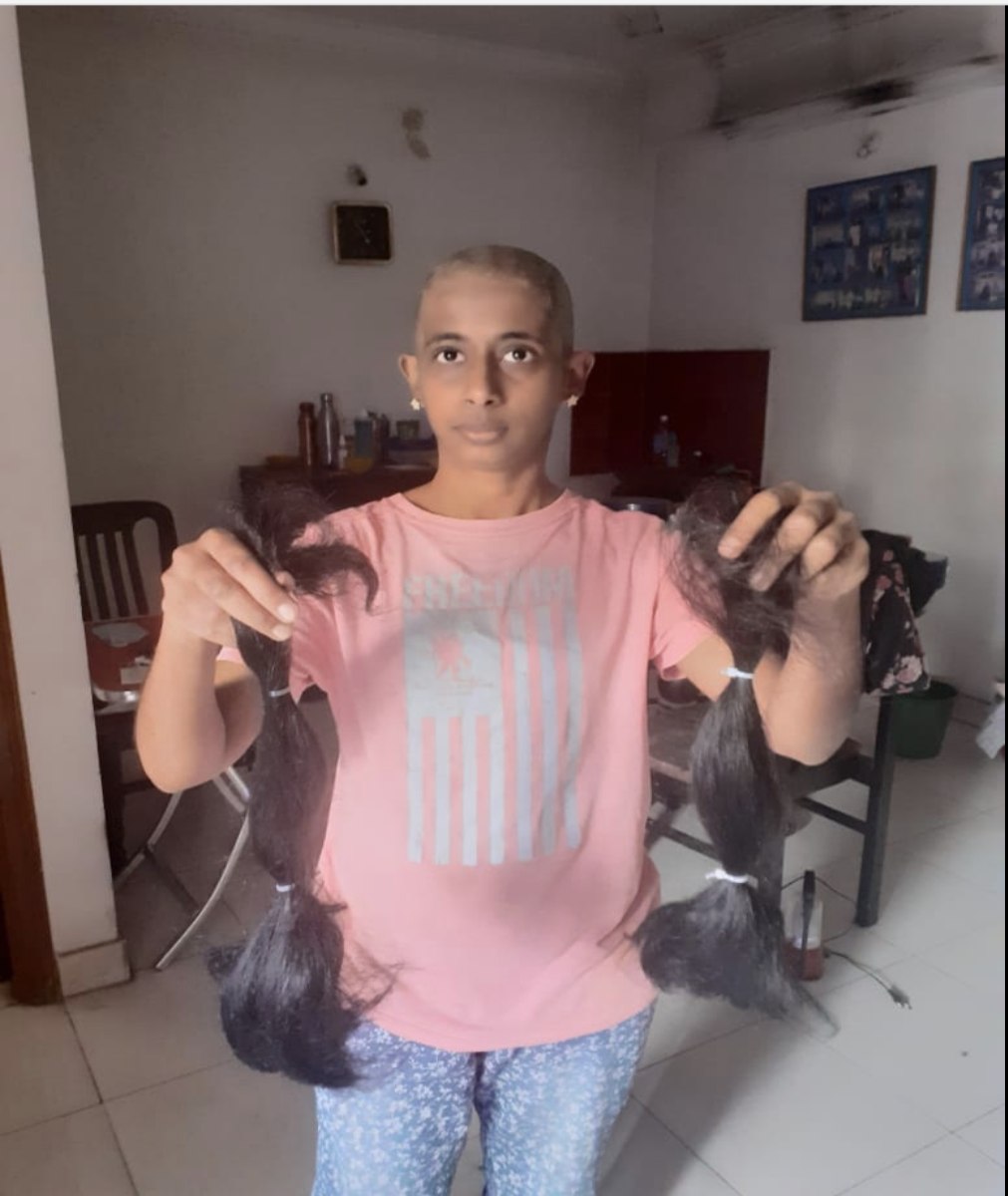 india, cancer, hair donation