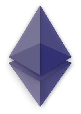 The Ethereum cryptocurrency coin.