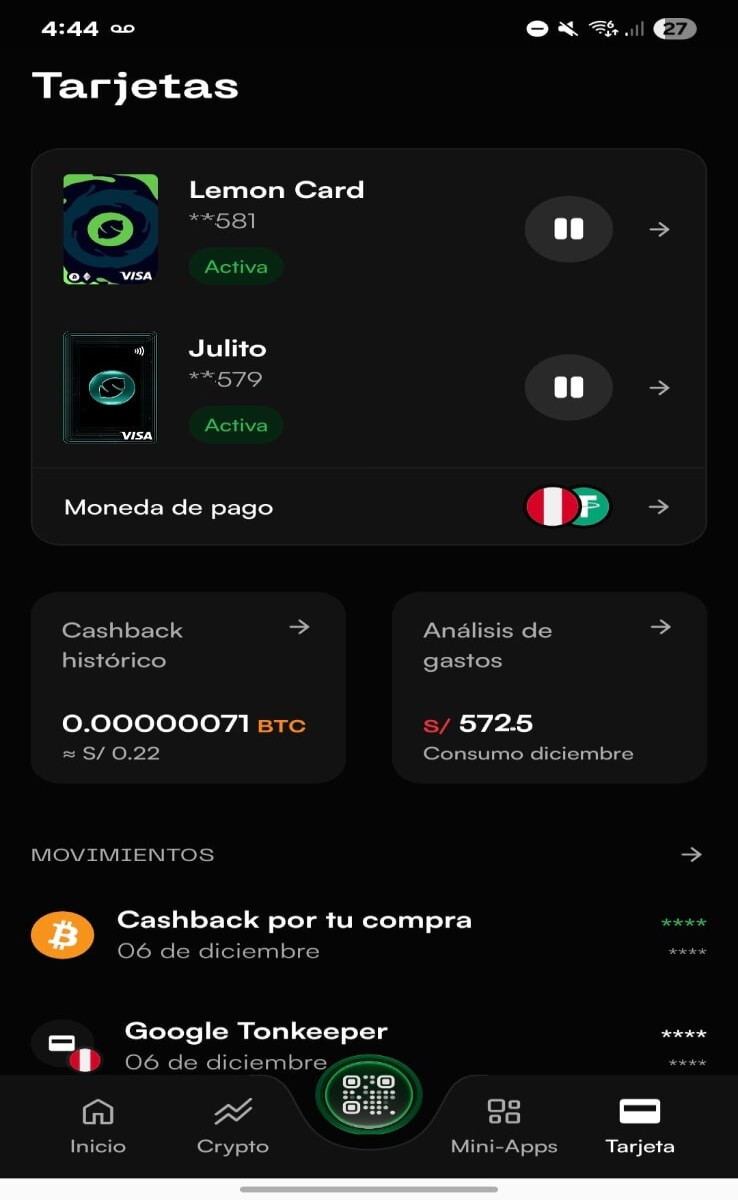 Crypto Cards in LATAM: My Real Experience using Lemon Cash and TONCard (A  review from Peru)