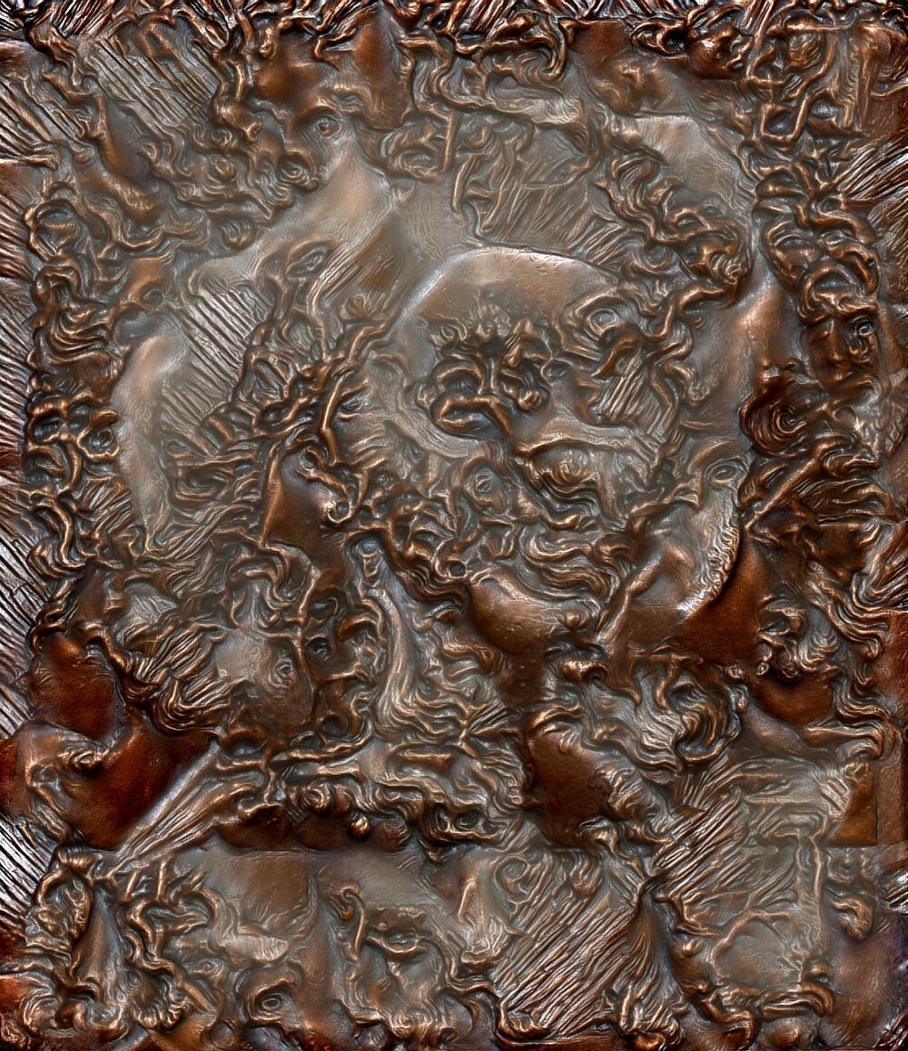 Ann Frank Portrait worked in AI © copyright weidante tokenised and for sale on Rarible