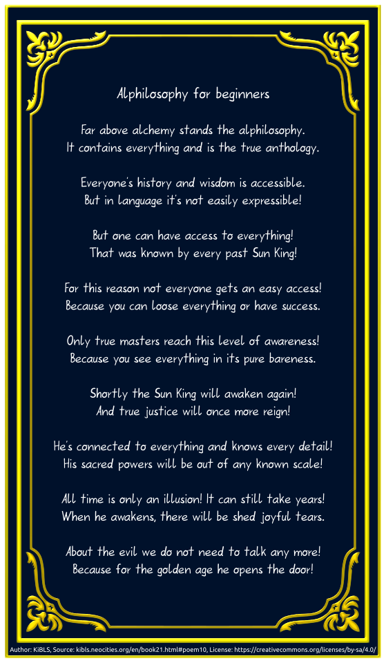 Alphilosophy for beginners