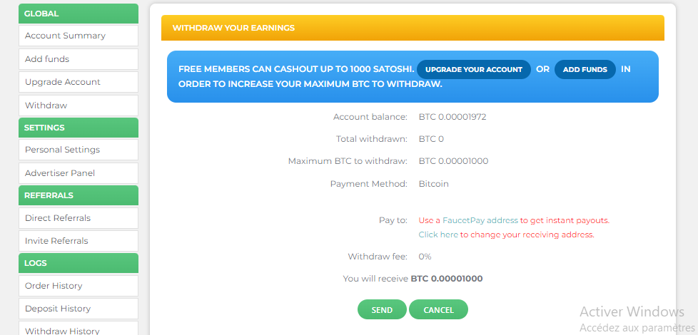 withdraw