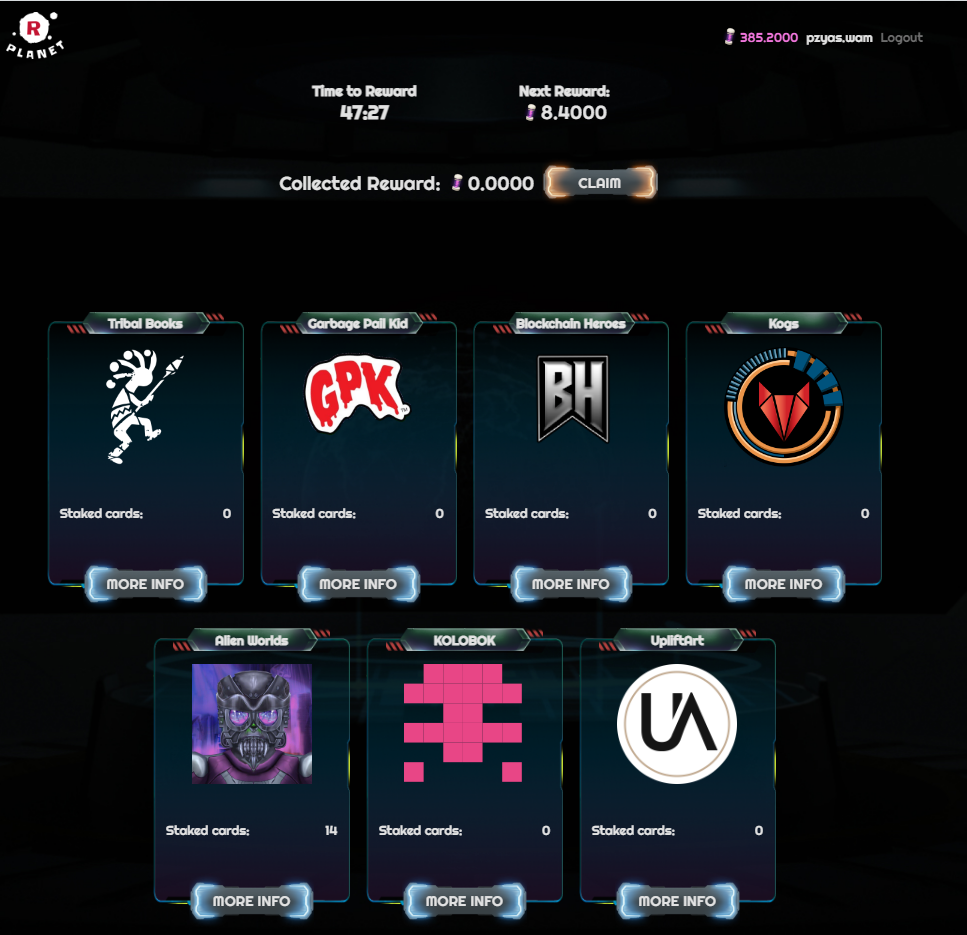 You need to stake your Alien Worlds NFT's ASAP