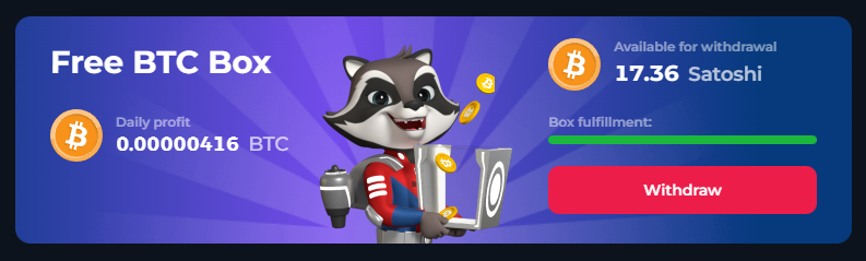 BetFury BTC box