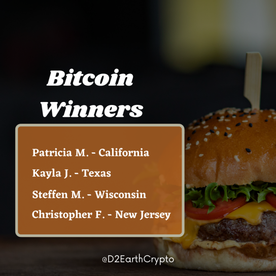 Burger King Crypto Campaign Bitcoin Winners