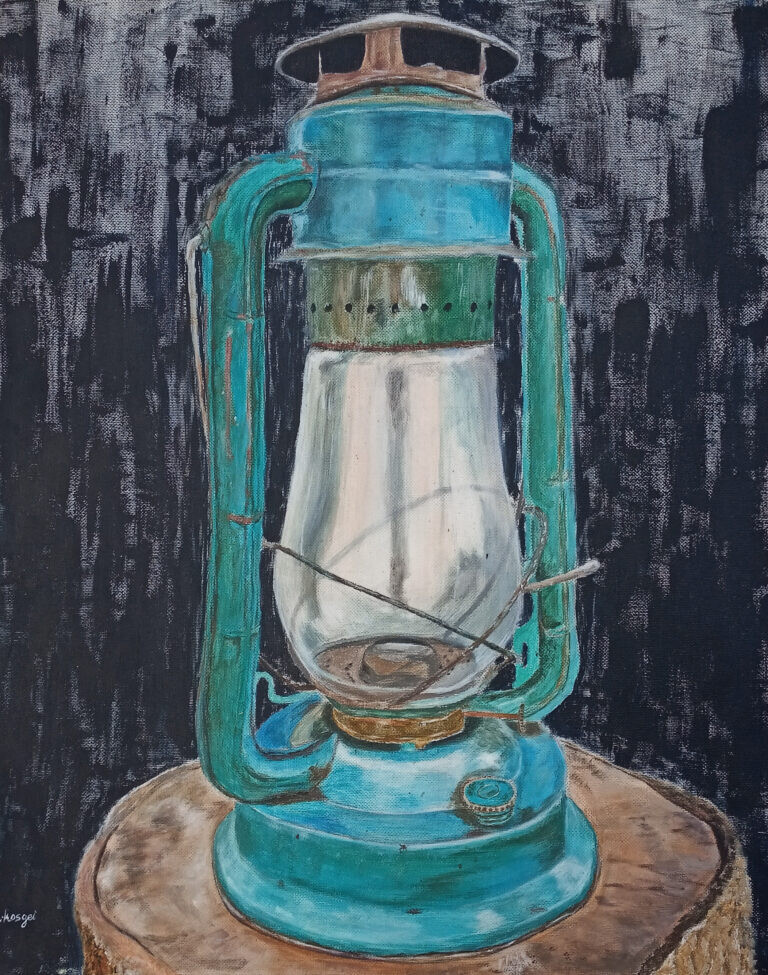 Light the Future Oil on canvas painting