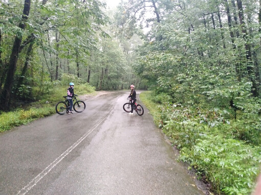 Cycling in The Rain , Iran