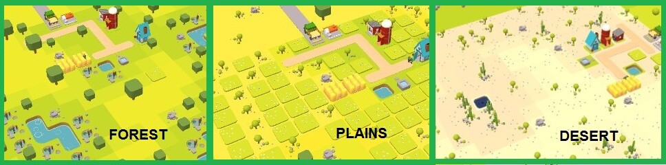 Town Star Forest Plains Desert