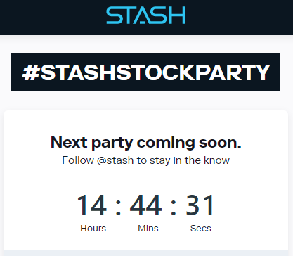 Stash Stock Party Today