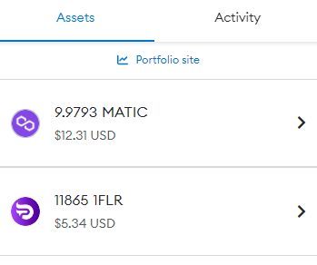 MetaMask assets